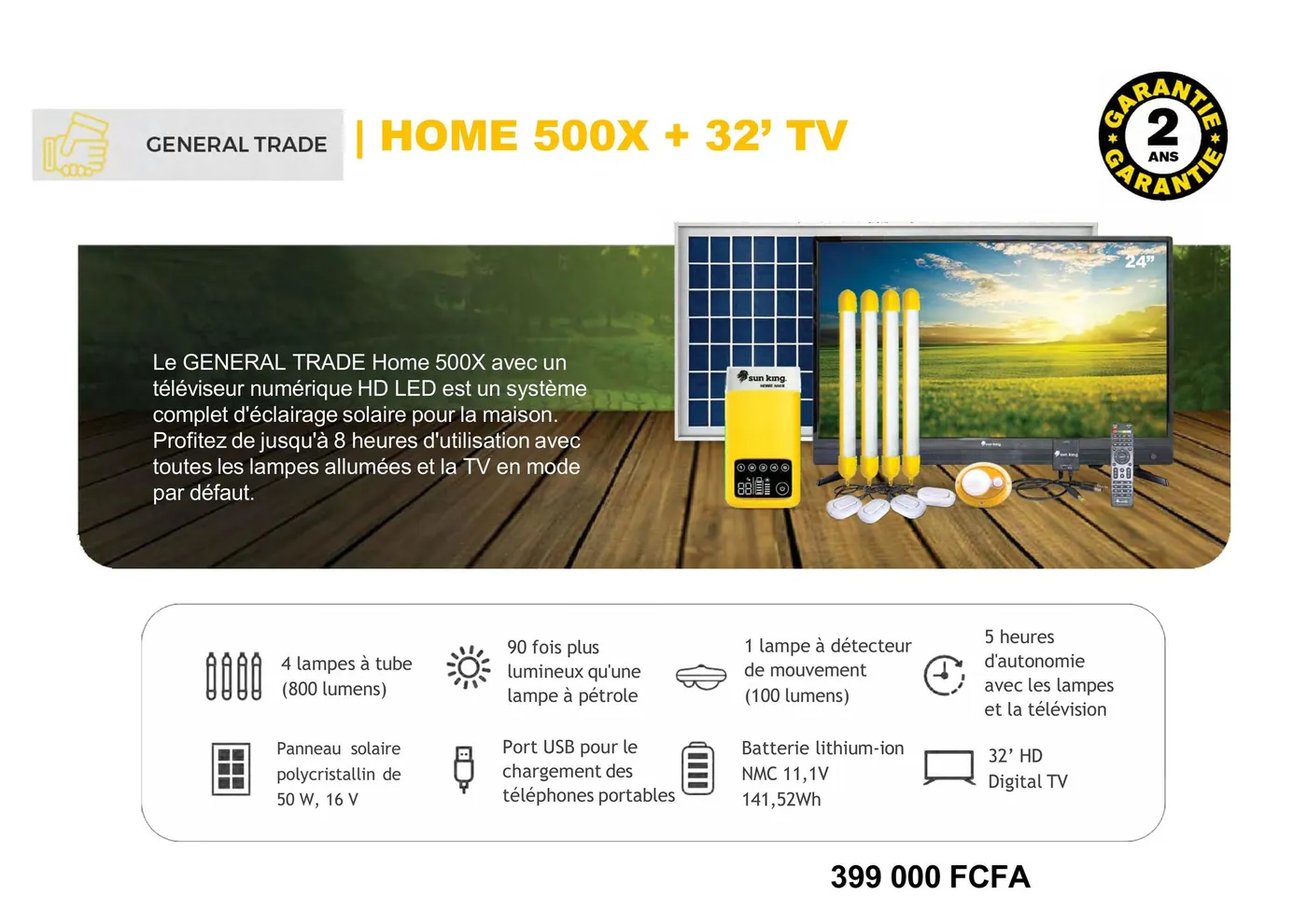 Home 500X + TV 32″